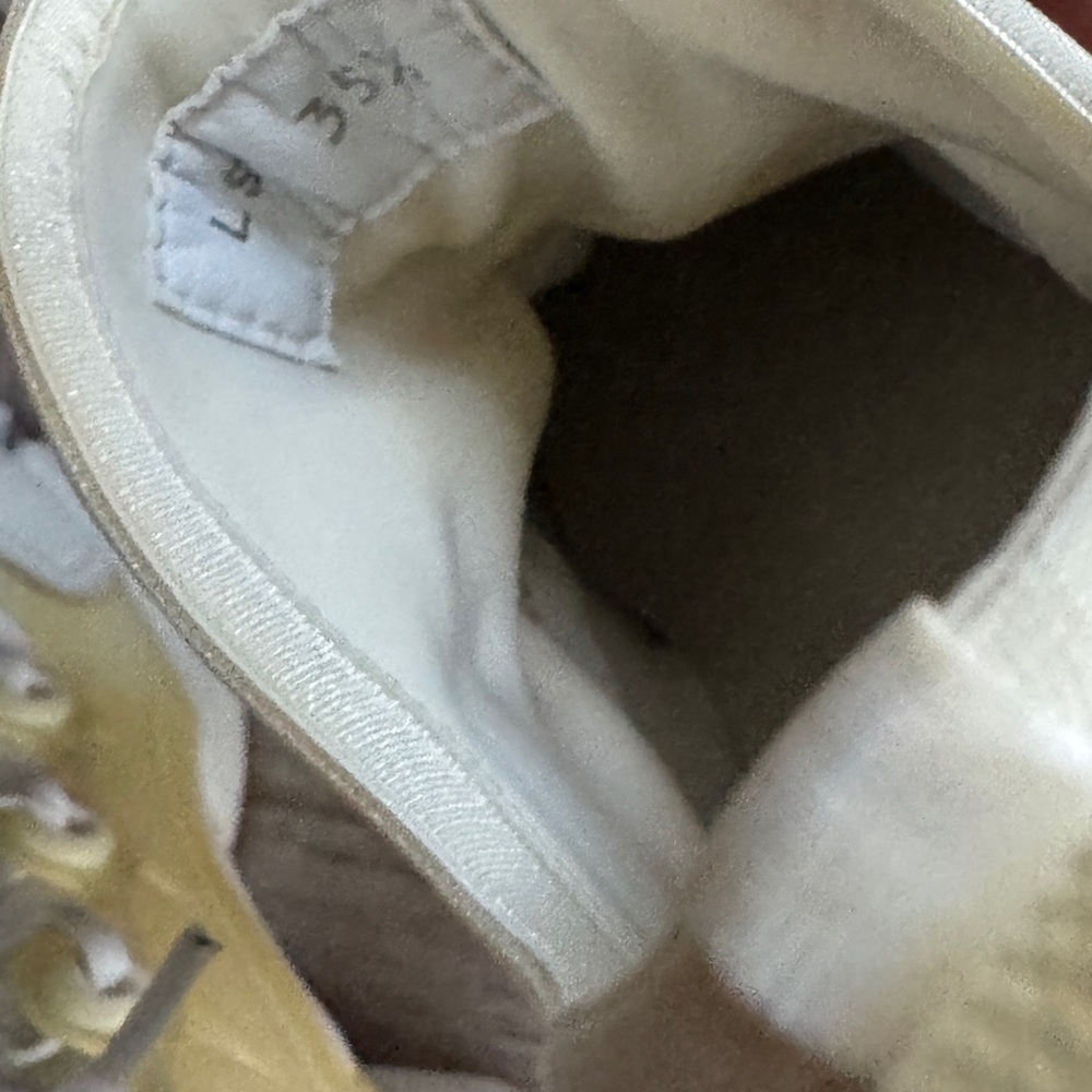 Dior D-Connect Size 5.5 Off White Fabric and PVC Lace Up Sneakers - Picture 4 of 10